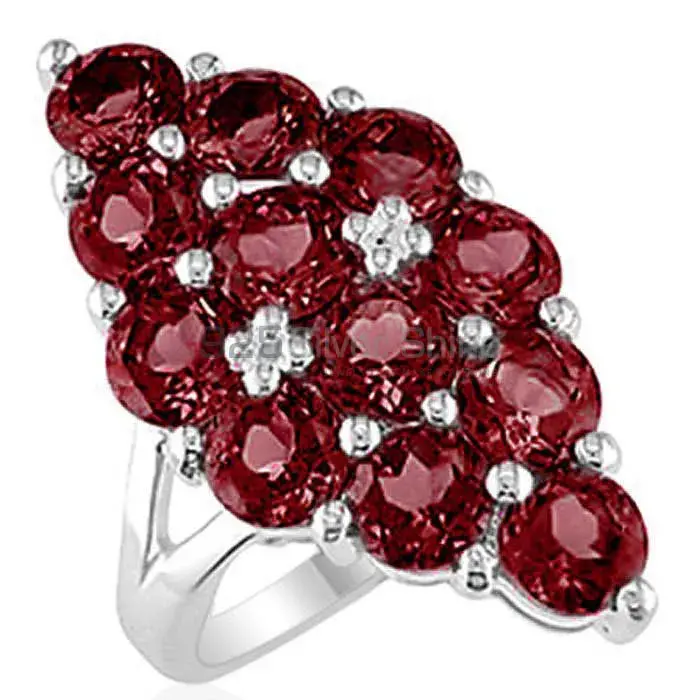 925 Sterling Silver Rings In Garnet Gemstone Jewelry 925SR1965_1