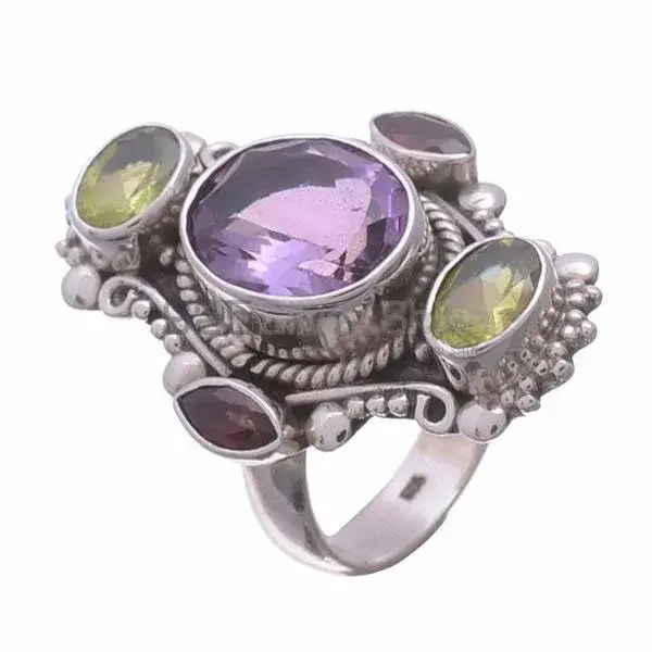 Best Design 925 Sterling Silver Rings Wholesaler In Multi Gemstone Jewelry 925SR3647