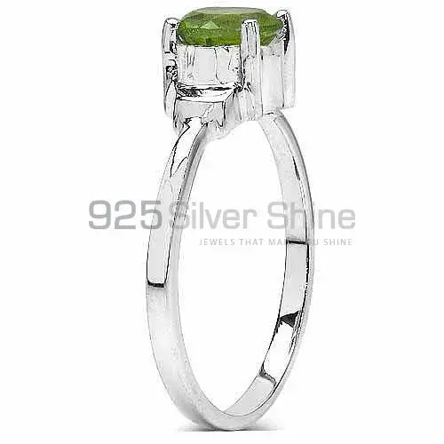 Sterling Silver Peridot Wedding Rings For Women's 925SR3080_1
