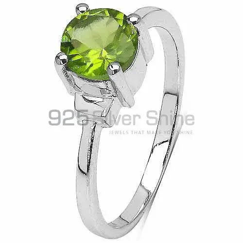 Sterling Silver Peridot Wedding Rings For Women's 925SR3080_1