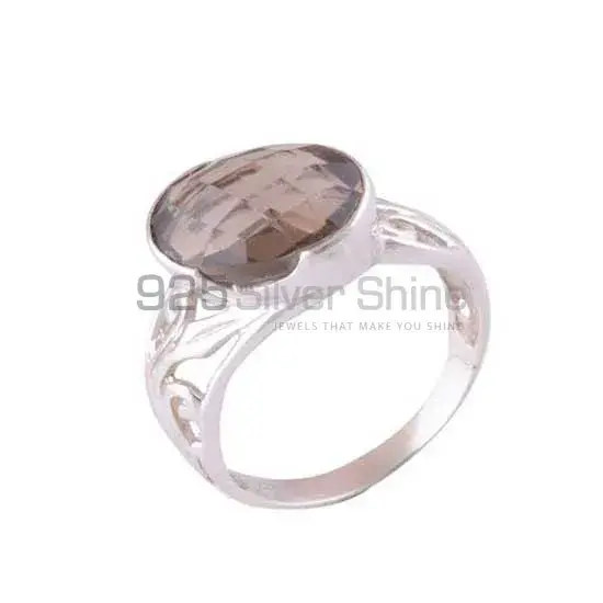 Best Design 925 Sterling Silver Rings Wholesaler In Smoky Quartz Gemstone Jewelry 925SR3569_0