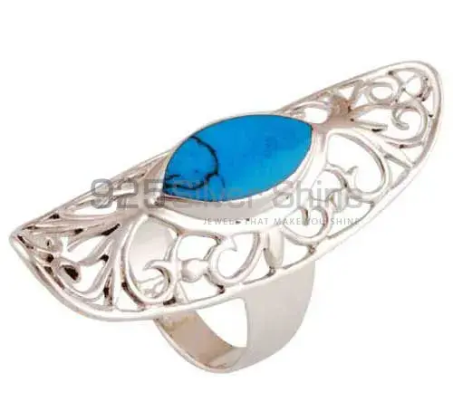 925 Sterling Silver Rings In Turquoise Gemstone Jewelry 925SR2843_1