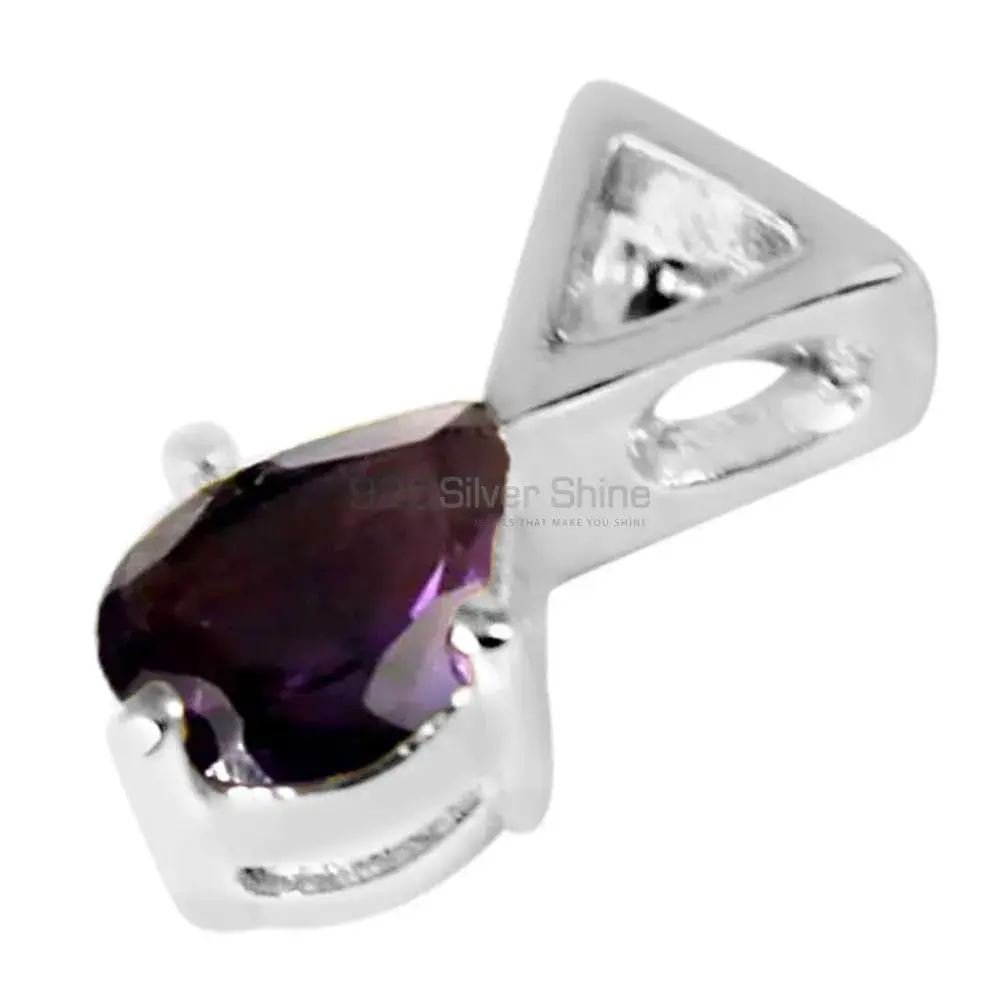 Best Price 925 Fine Silver Pendants Suppliers In Amethyst Gemstone Jewelry 925SP249-2_0