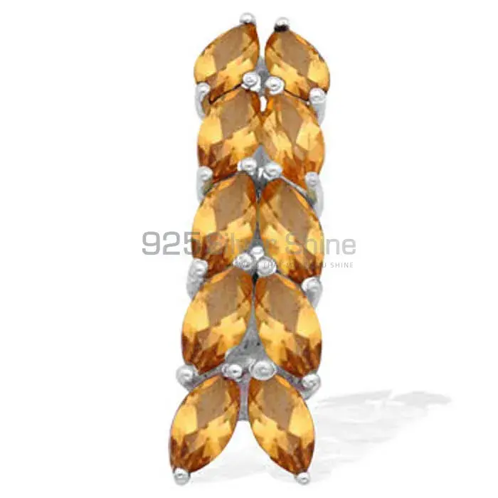 Best Price 925 Fine Silver Pendants Suppliers In Citrine Gemstone Jewelry 925SP1540