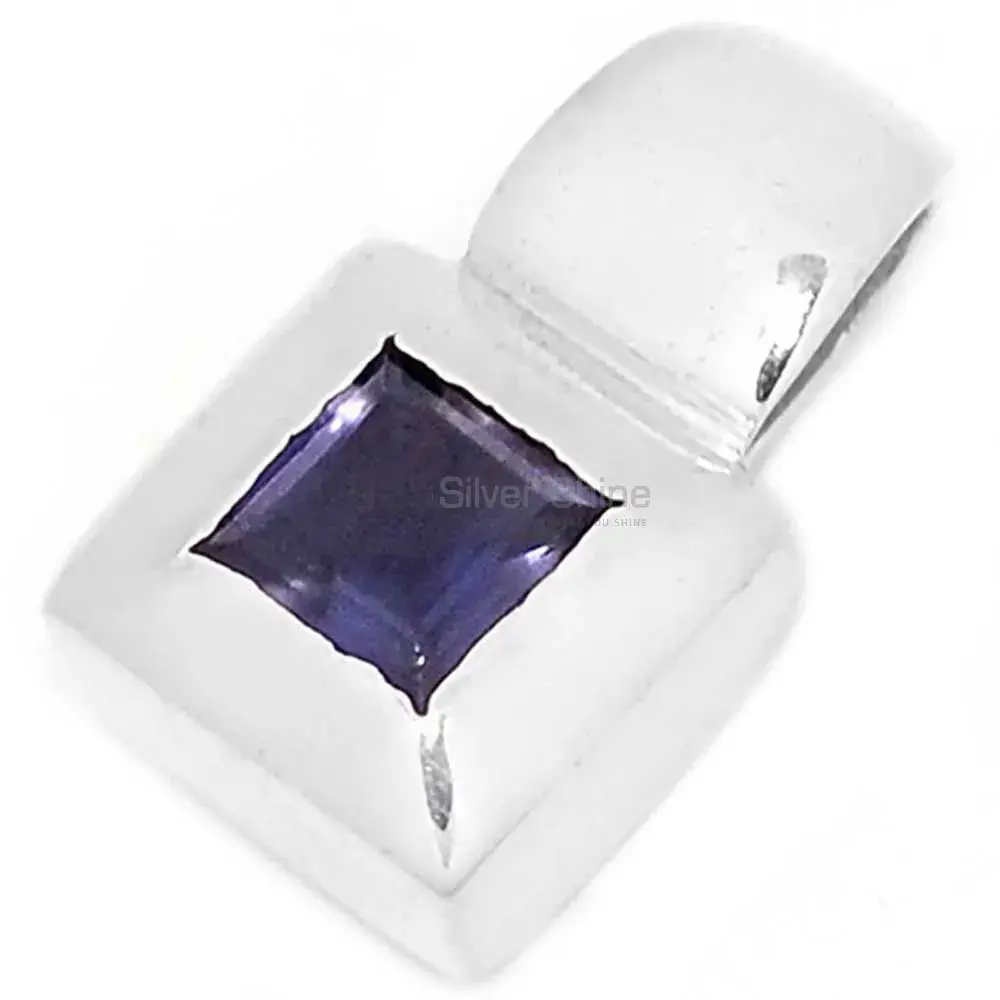 925 Fine Silver Pendants In Iolite Gemstone Jewelry 925SP272-5_0
