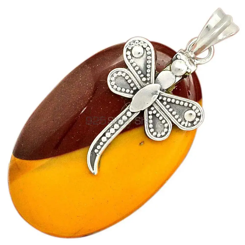 Best Price 925 Fine Silver Pendants Suppliers In Mookaite Gemstone Jewelry 925SP66-5_0