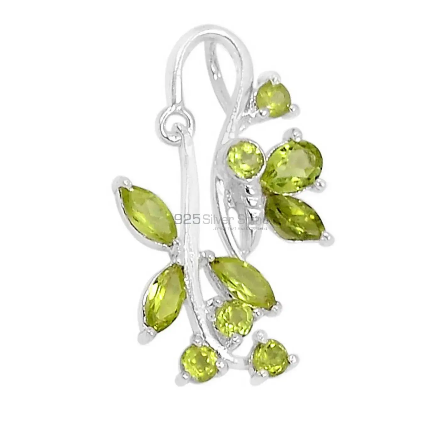 Best Price 925 Fine Silver Pendants Suppliers In Peridot Gemstone Jewelry 925SSP328-2_0