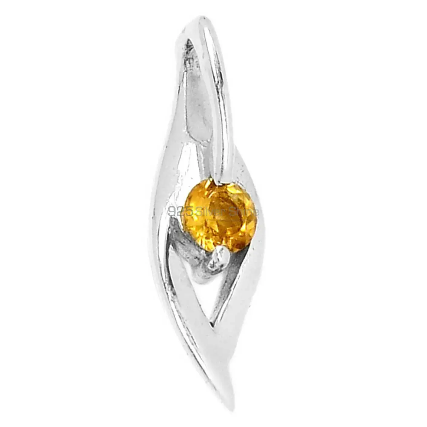925 Solid Silver Pendants In Citrine Gemstone Jewelry 925SP280-4_1