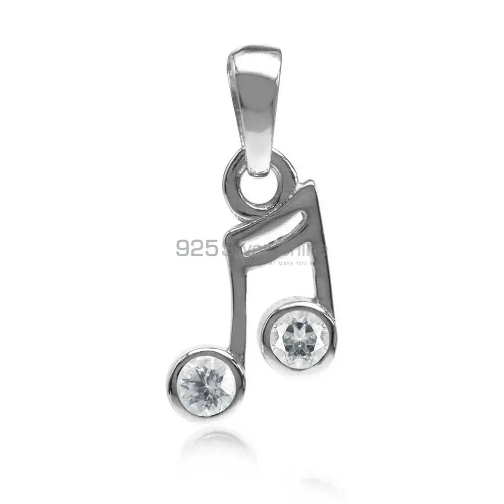 Best Price 925 Solid Silver Pendants Exporters In Crystal Jewelry 925SP07-2