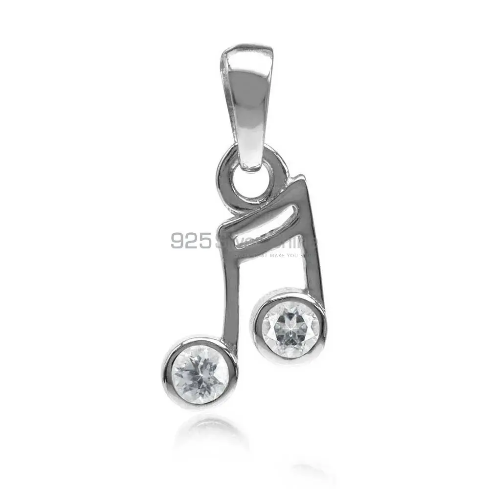 925 Solid Silver Pendants In Crystal Jewelry 925SP07-2_0