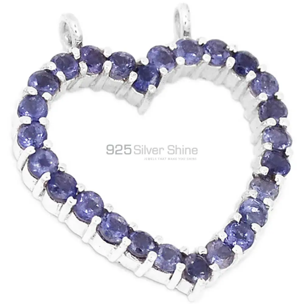 925 Solid Silver Pendants In Iolite Gemstone Jewelry 925SP271-5_0