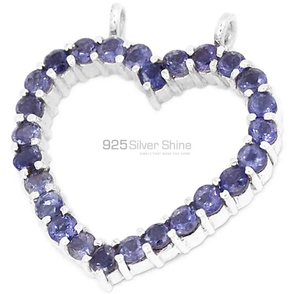 Best Price 925 Solid Silver Pendants Exporters In Iolite Gemstone Jewelry 925SP271-5_0