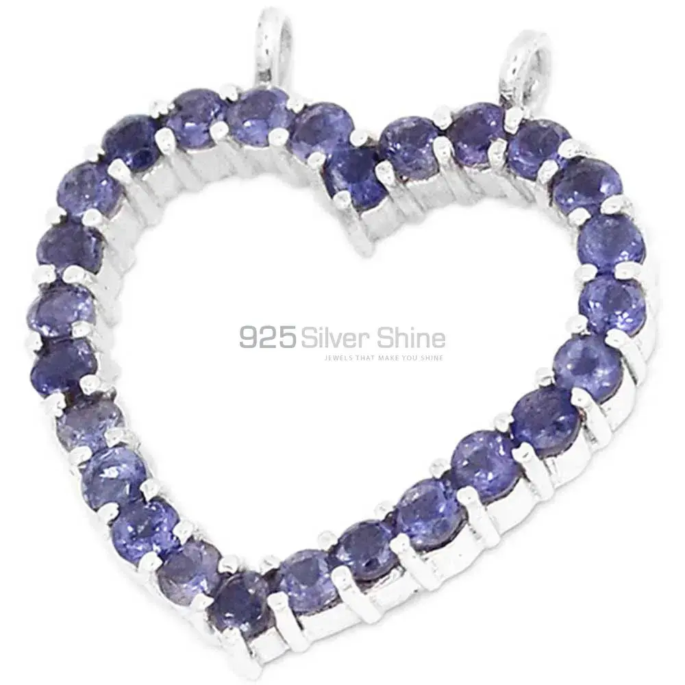 925 Solid Silver Pendants In Iolite Gemstone Jewelry 925SP271-5_1