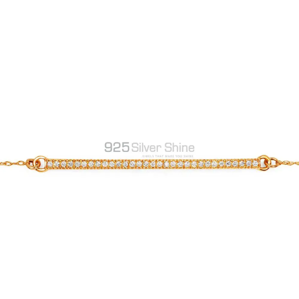 Best Price 925 Solid Silver Tennis Bracelets Exporters In CZ Gemstone Jewelry 925SB168_0