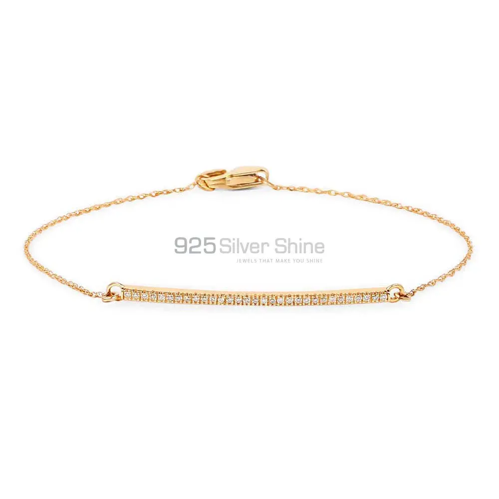 Best Price 925 Solid Silver Tennis Bracelets Exporters In CZ Gemstone Jewelry 925SB168_1