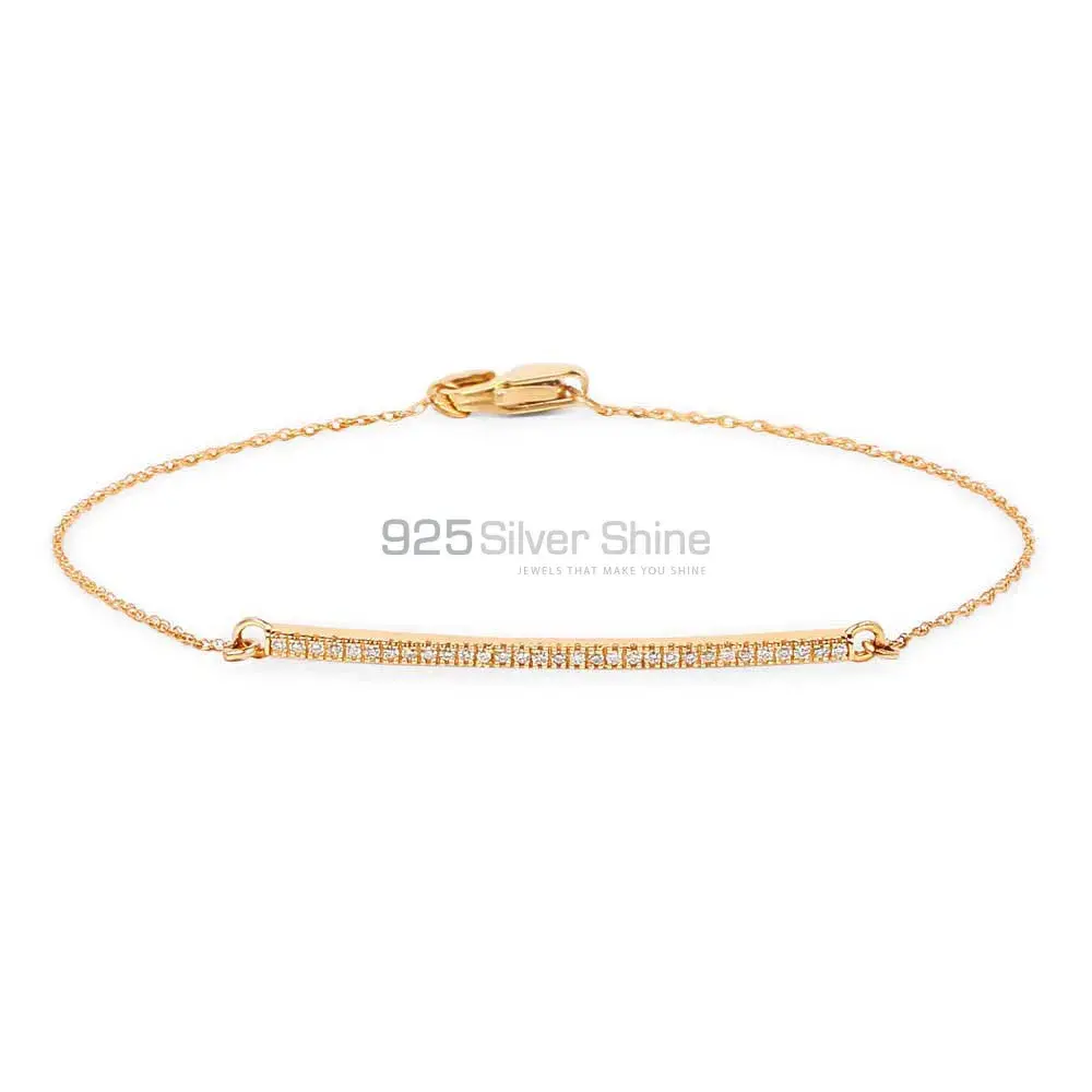 925 Solid Silver Tennis Bracelets In CZ Gemstone Jewelry 925SB168_1