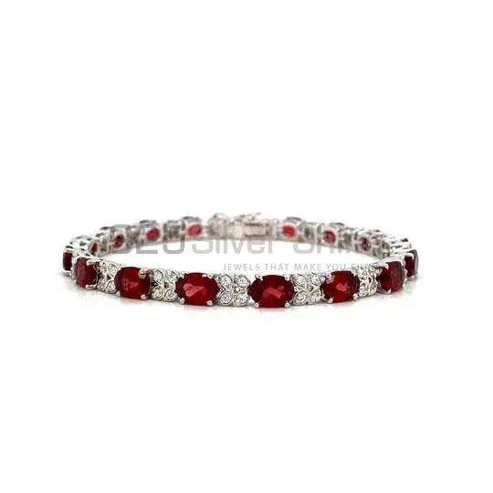 Best Price 925 Solid Silver Tennis Bracelets Exporters In Multi Gemstone Jewelry 925SB218