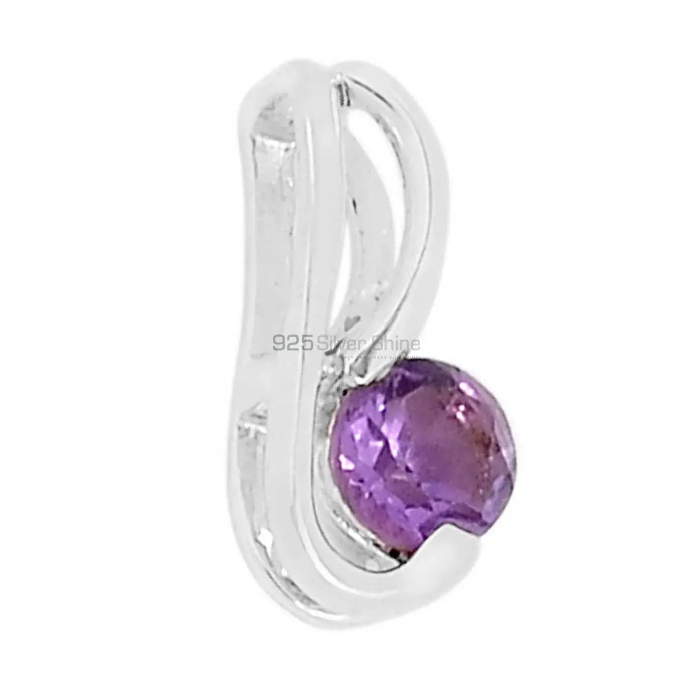 Amethyst Gemstone Handmade Pendants In Solid Sterling Silver Jewelry 925SSP332-1_1