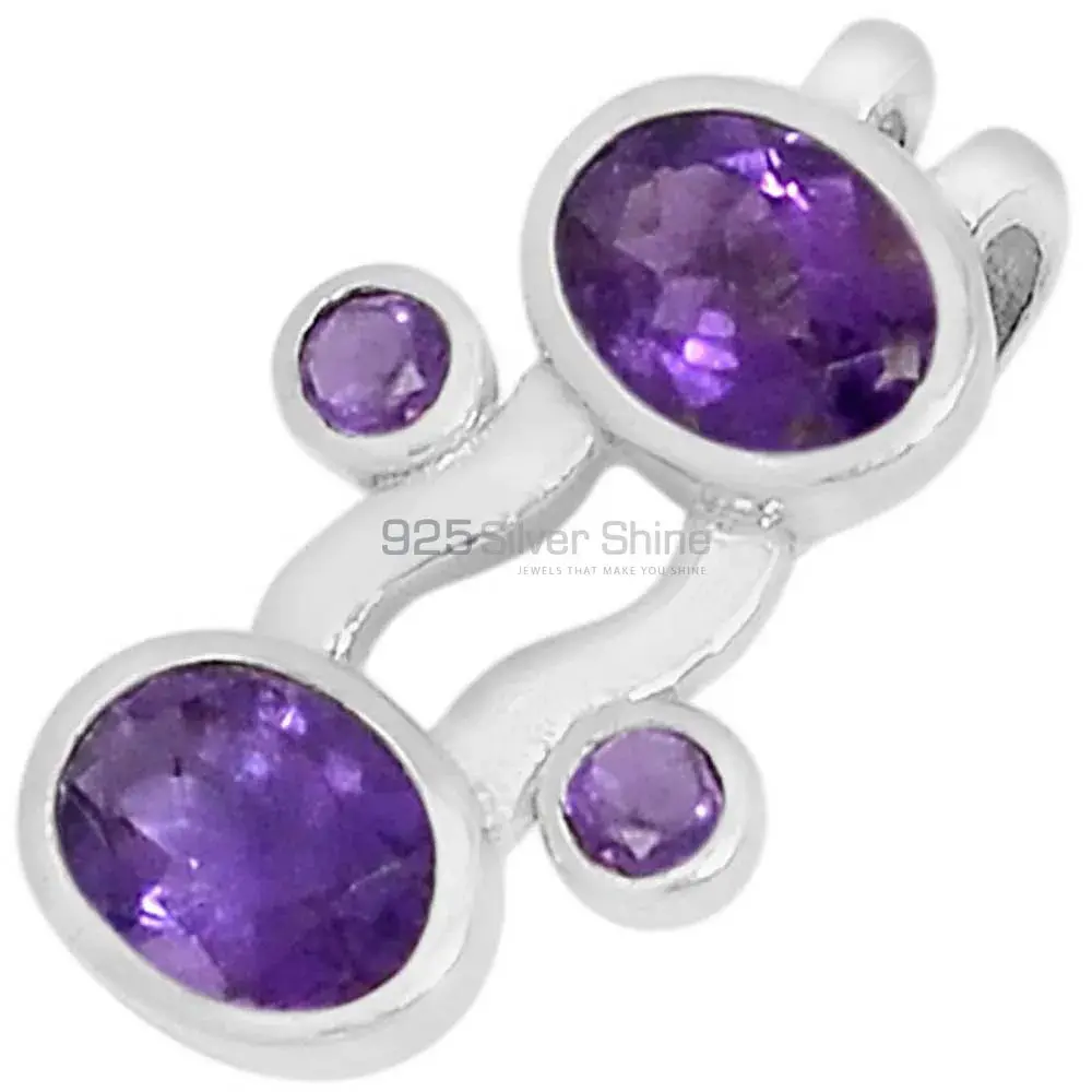 Best Price Amethyst Gemstone Pendants Exporters In 925 Solid Silver Jewelry 925SSP321-1_0