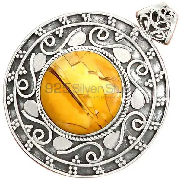 Best Price Brecciated Mookaite Gemstone Handmade Pendants In Solid Sterling Silver Jewelry 925SP172_0