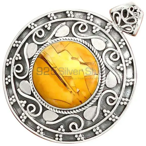 Brecciated Mookaite Gemstone Handmade Pendants In Solid Sterling Silver Jewelry 925SP172_1