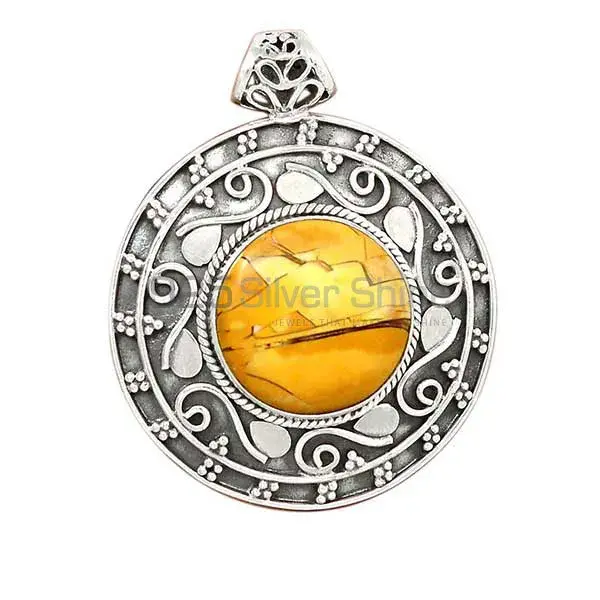 Best Price Brecciated Mookaite Gemstone Handmade Pendants In Solid Sterling Silver Jewelry 925SP172_1