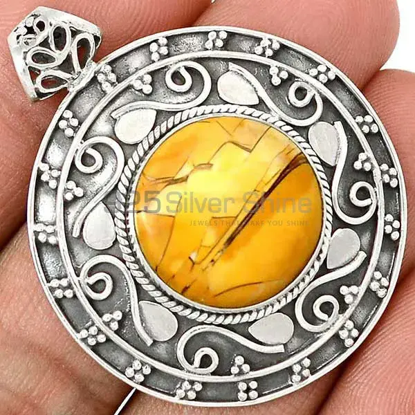 Brecciated Mookaite Gemstone Handmade Pendants In Solid Sterling Silver Jewelry 925SP172_3