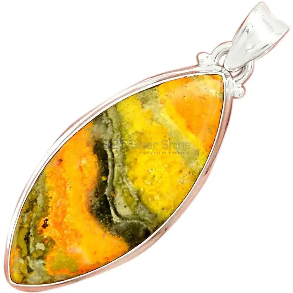Bumble Bee Gemstone Pendants In Fine Sterling Silver Jewelry 925SP178_0