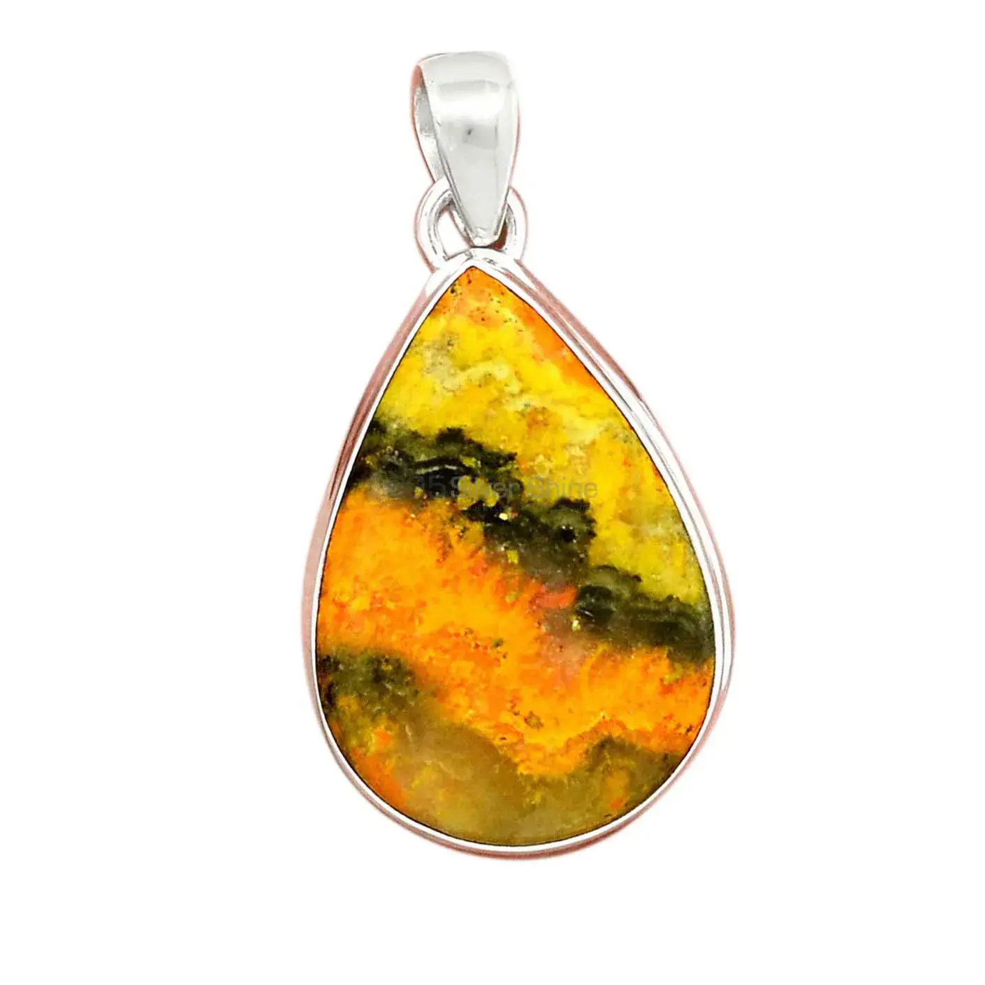 Bumble Bee Gemstone Pendants In Fine Sterling Silver Jewelry 925SP178_9
