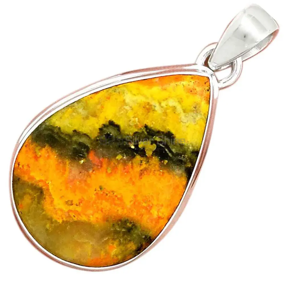 Best Price Bumble Bee Gemstone Pendants Wholesaler In Fine Sterling Silver Jewelry 925SP178_12