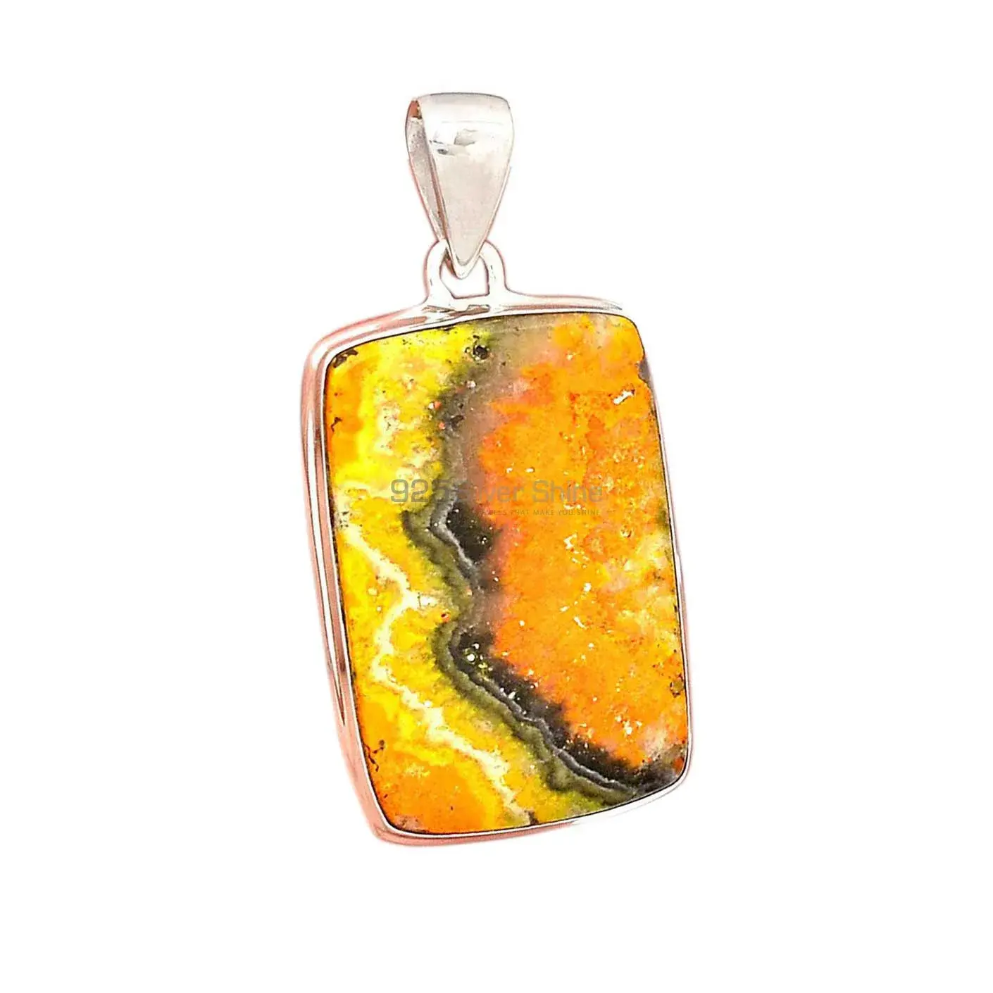 Bumble Bee Gemstone Pendants In Fine Sterling Silver Jewelry 925SP178_13