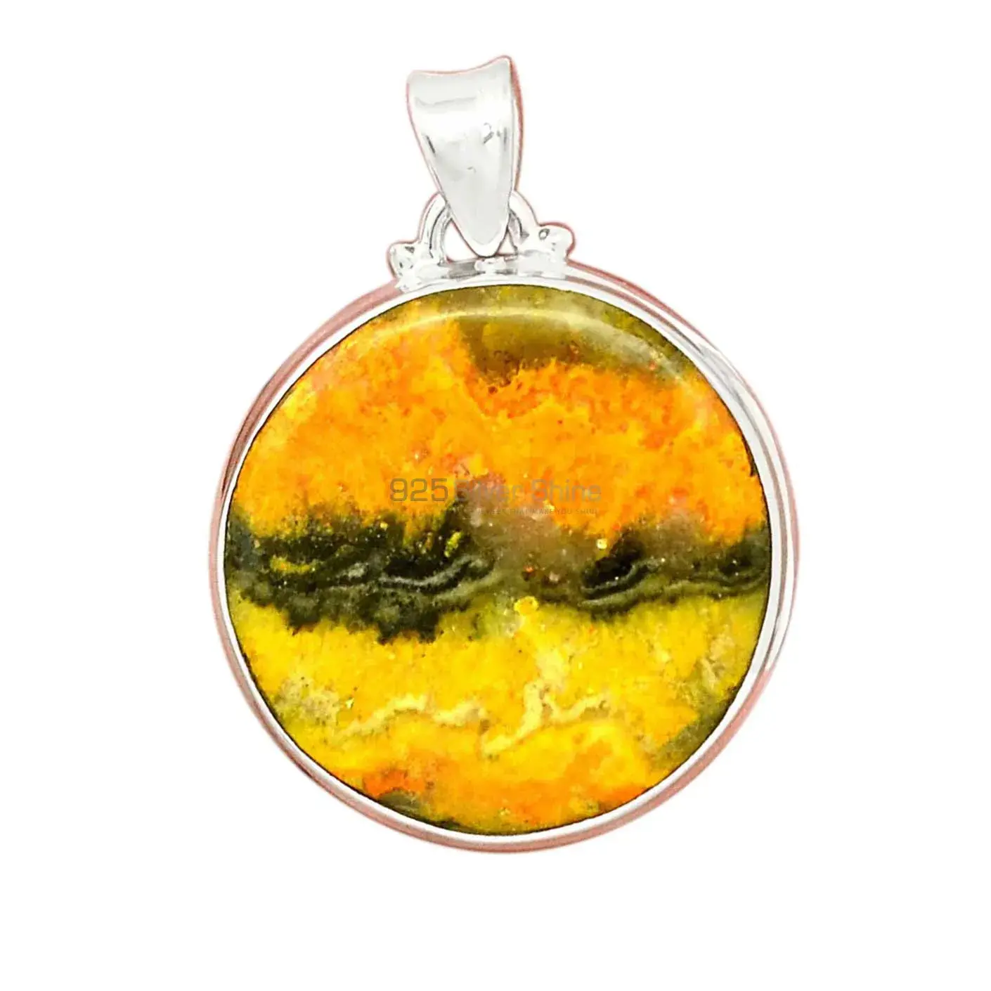 Bumble Bee Gemstone Pendants In Fine Sterling Silver Jewelry 925SP178_1
