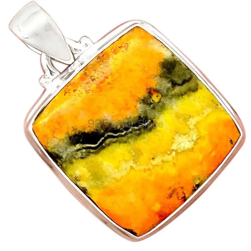 Best Price Bumble Bee Gemstone Pendants Wholesaler In Fine Sterling Silver Jewelry 925SP178_19