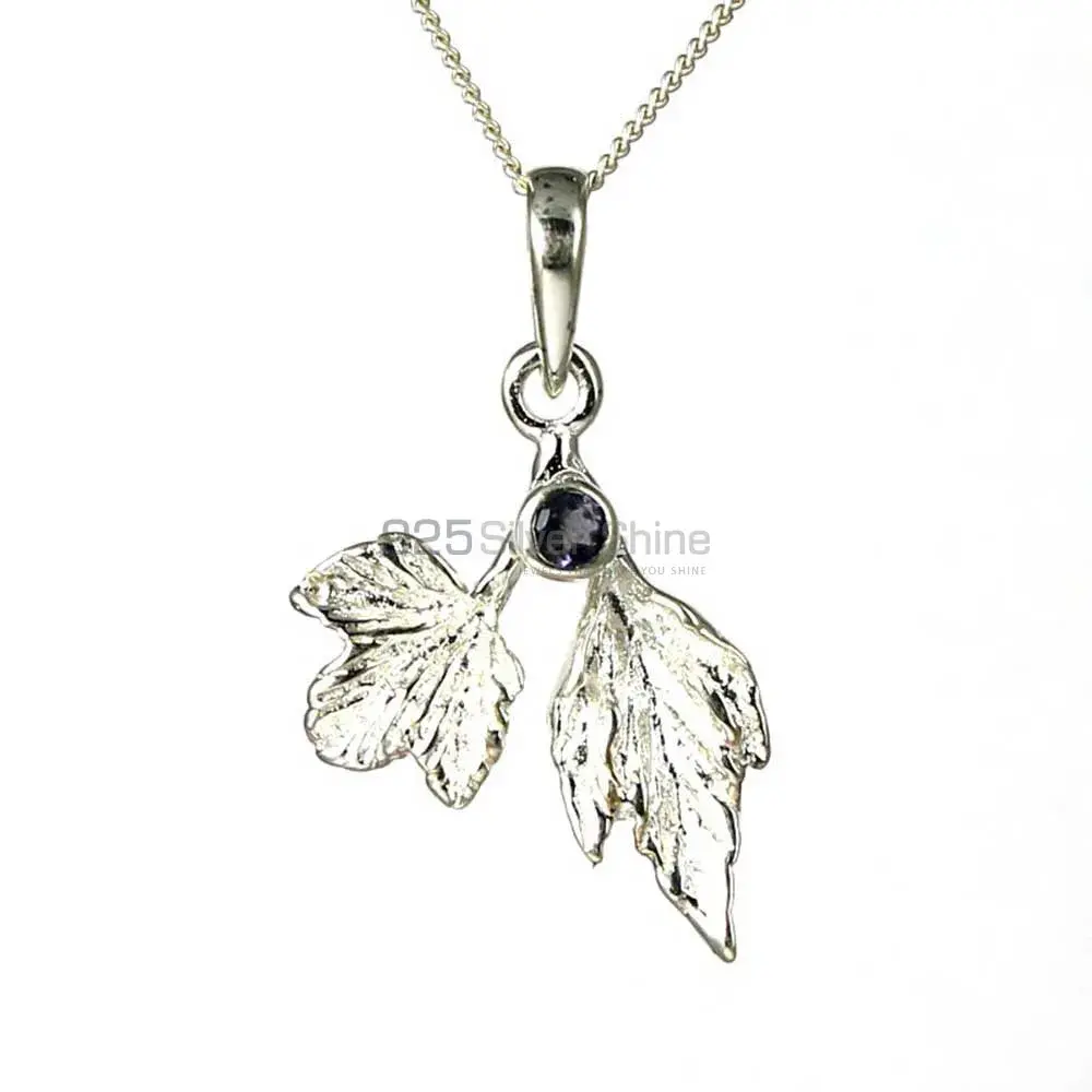 Best Price Fine Sterling Silver Pendants Wholesaler In Iolite Gemstone Jewelry 925SP254-4