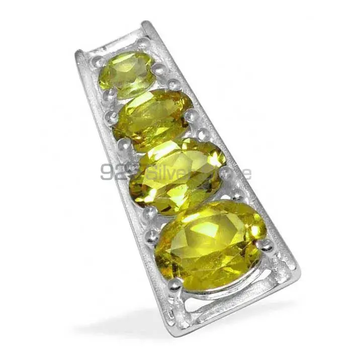 Best Price Fine Sterling Silver Pendants Wholesaler In Lemon Topaz Gemstone Jewelry 925SP1428_0