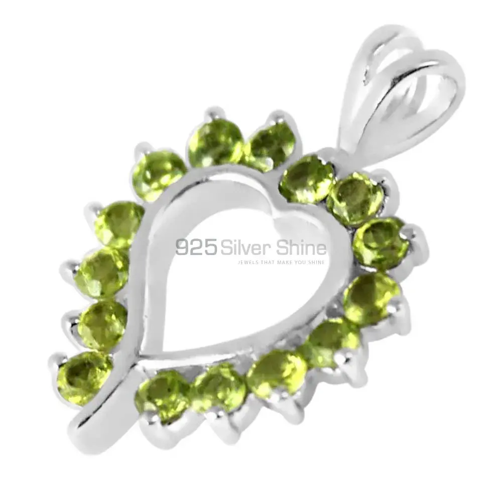 Best Price Fine Sterling Silver Pendants Wholesaler In Peridot Gemstone Jewelry 925SP238-10_0