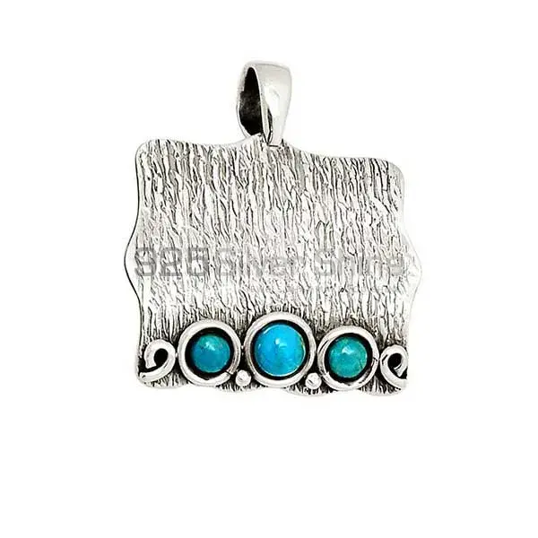 Best Price Fine Sterling Silver Pendants Wholesaler In Turquoise Gemstone Jewelry 925SP155_0