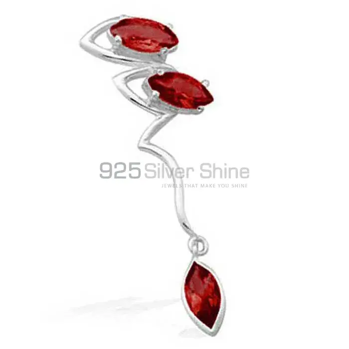 Best Price Garnet Gemstone Pendants Exporters In 925 Solid Silver Jewelry 925SP1559