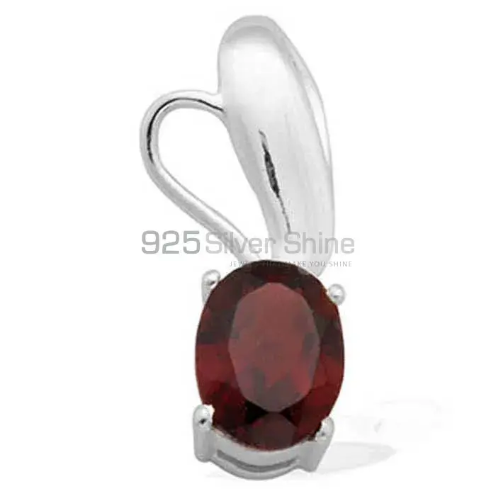 Best Price Garnet Gemstone Pendants Exporters In 925 Solid Silver Jewelry 925SP1609