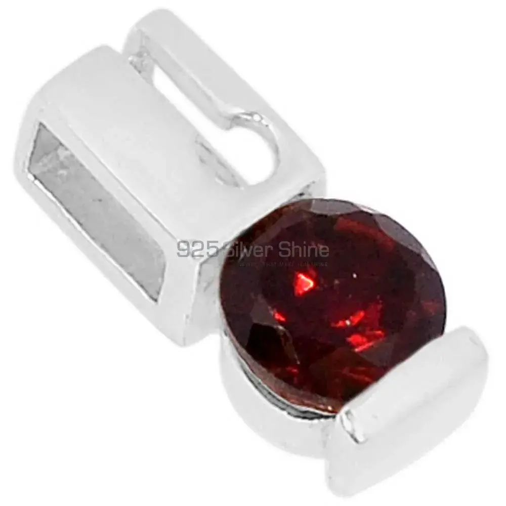 Best Price Garnet Gemstone Pendants Suppliers In 925 Fine Silver Jewelry 925SSP338-4