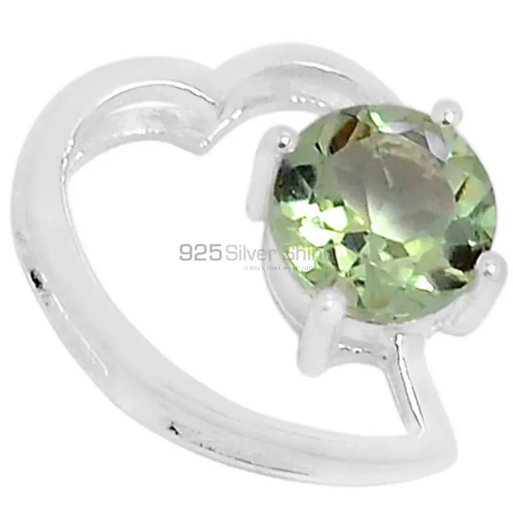 Green Amethyst Gemstone Pendants In 925 Solid Silver Jewelry 925SSP310-6_0