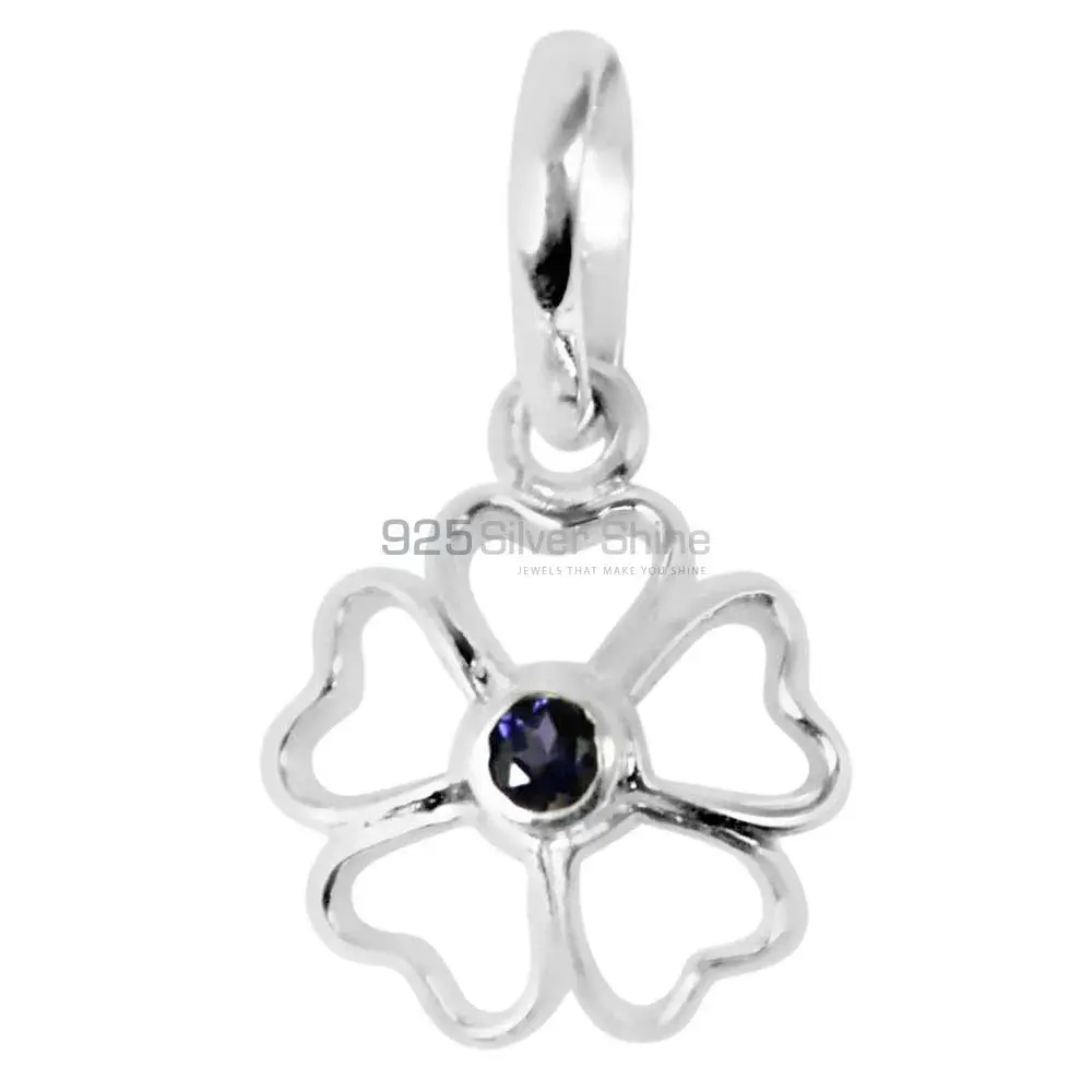 Best Price Iolite Gemstone Pendants Suppliers In 925 Fine Silver Jewelry 925SP252-4_0