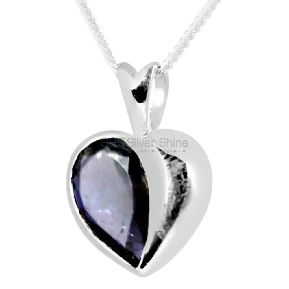 Iolite Gemstone Pendants In 925 Fine Silver Jewelry 925SP260-6_0