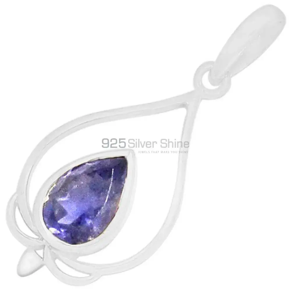 Iolite Gemstone Pendants In Fine Sterling Silver Jewelry 925SP274-5_0