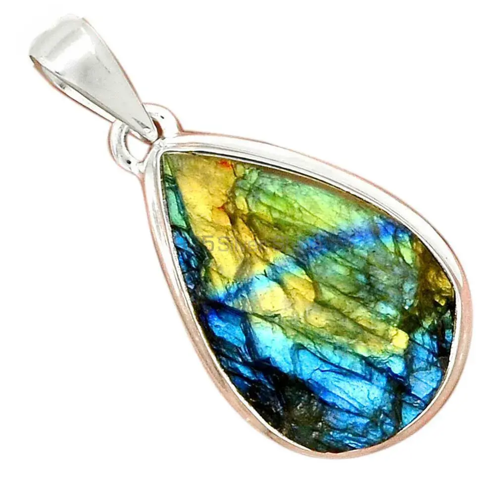 Best Price Labradorite Gemstone Handmade Pendants In Solid Sterling Silver Jewelry 925SP125_14