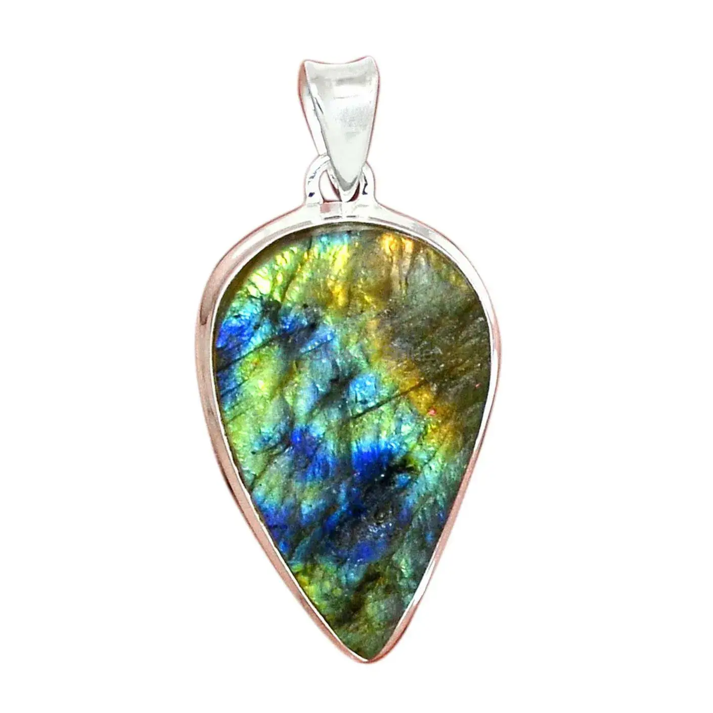 Best Price Labradorite Gemstone Handmade Pendants In Solid Sterling Silver Jewelry 925SP125_3