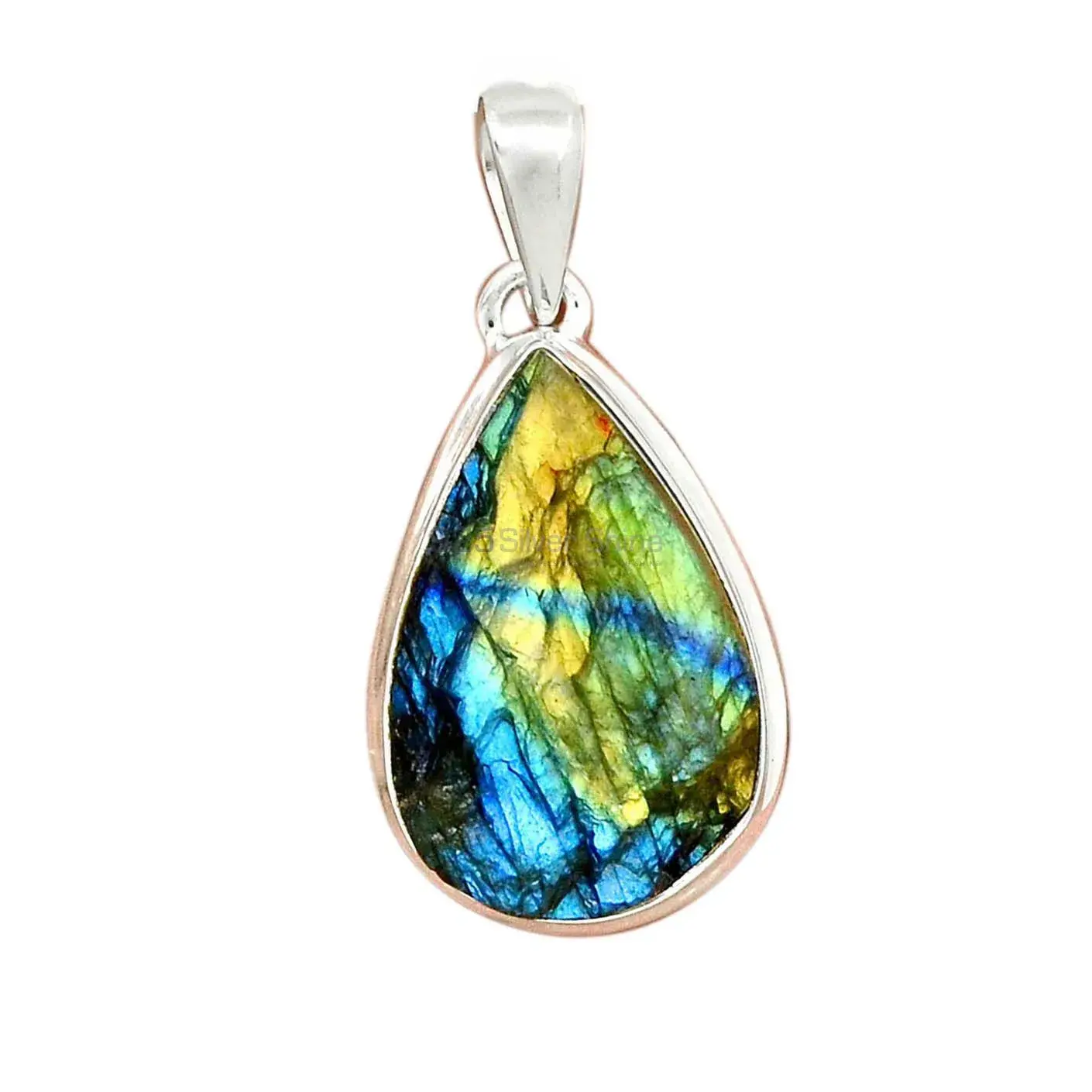 Best Price Labradorite Gemstone Handmade Pendants In Solid Sterling Silver Jewelry 925SP125_4