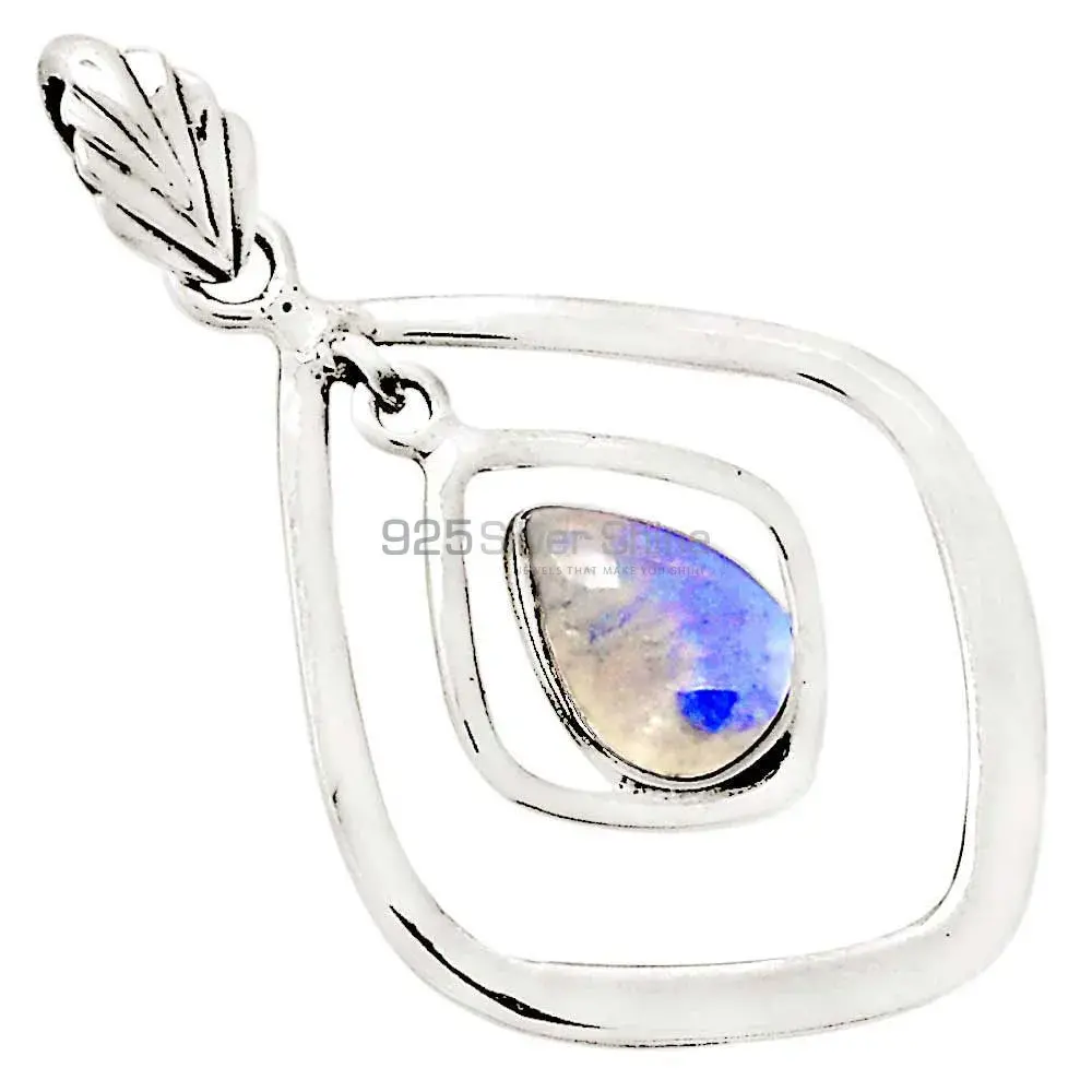 Rainbow Moonstone Pendants In Fine Sterling Silver Jewelry 925SP101-2_0