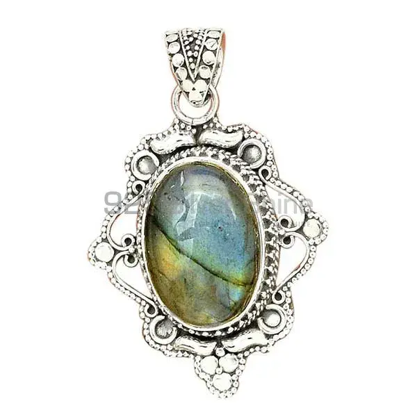 Best Price Labradorite Gemstone Pendants Wholesaler In Fine Sterling Silver Jewelry 925SP41-2_1