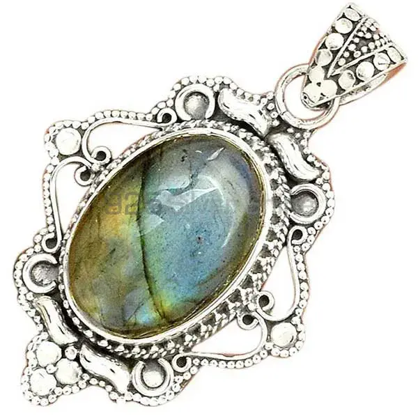 Best Price Labradorite Gemstone Pendants Wholesaler In Fine Sterling Silver Jewelry 925SP41-2_2